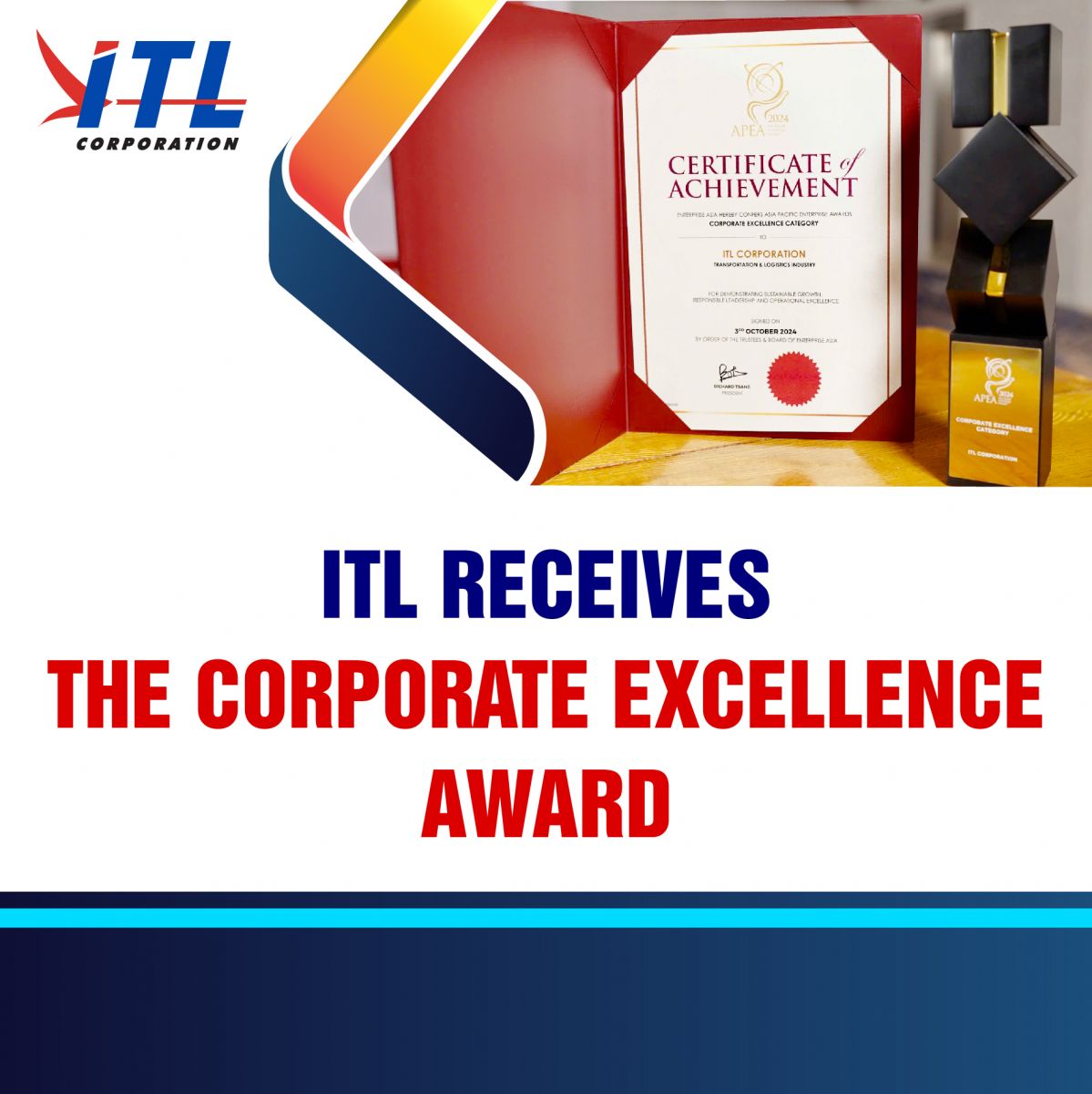 ITL Receives The Corporate Excellence Award